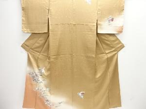 地紙に鳳凰・花模様訪問着